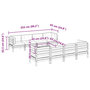 Voir la diapositive 6 : VIDAXL Salon de jardin 9 pcs avec coussins sapin de douglas solide