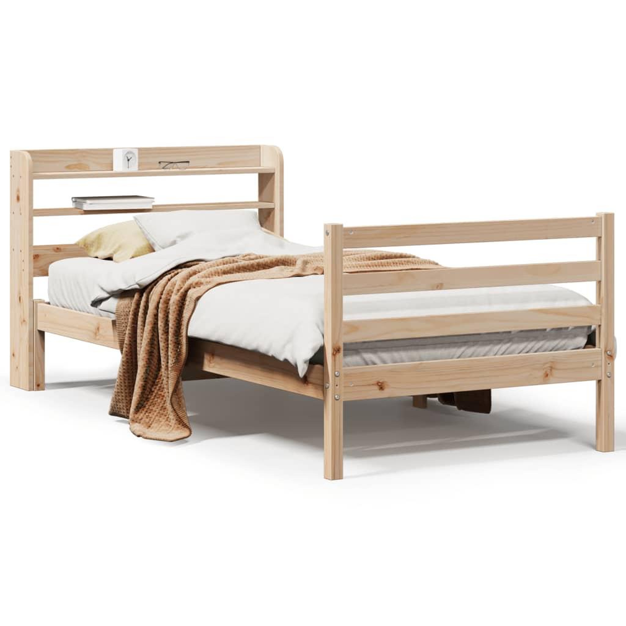 Voir la diapositive 2 : VIDAXL Cadre de lit avec tete de lit sans matelas 100x200 cm