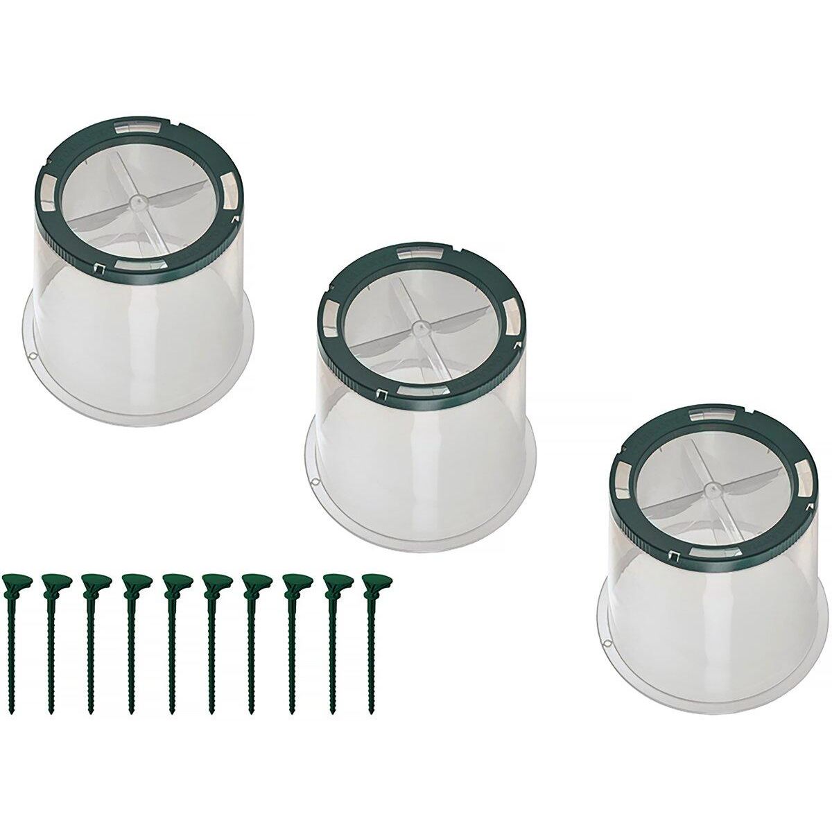 Habitat et Jardin Kit de 3 cloches de culture  Sunny