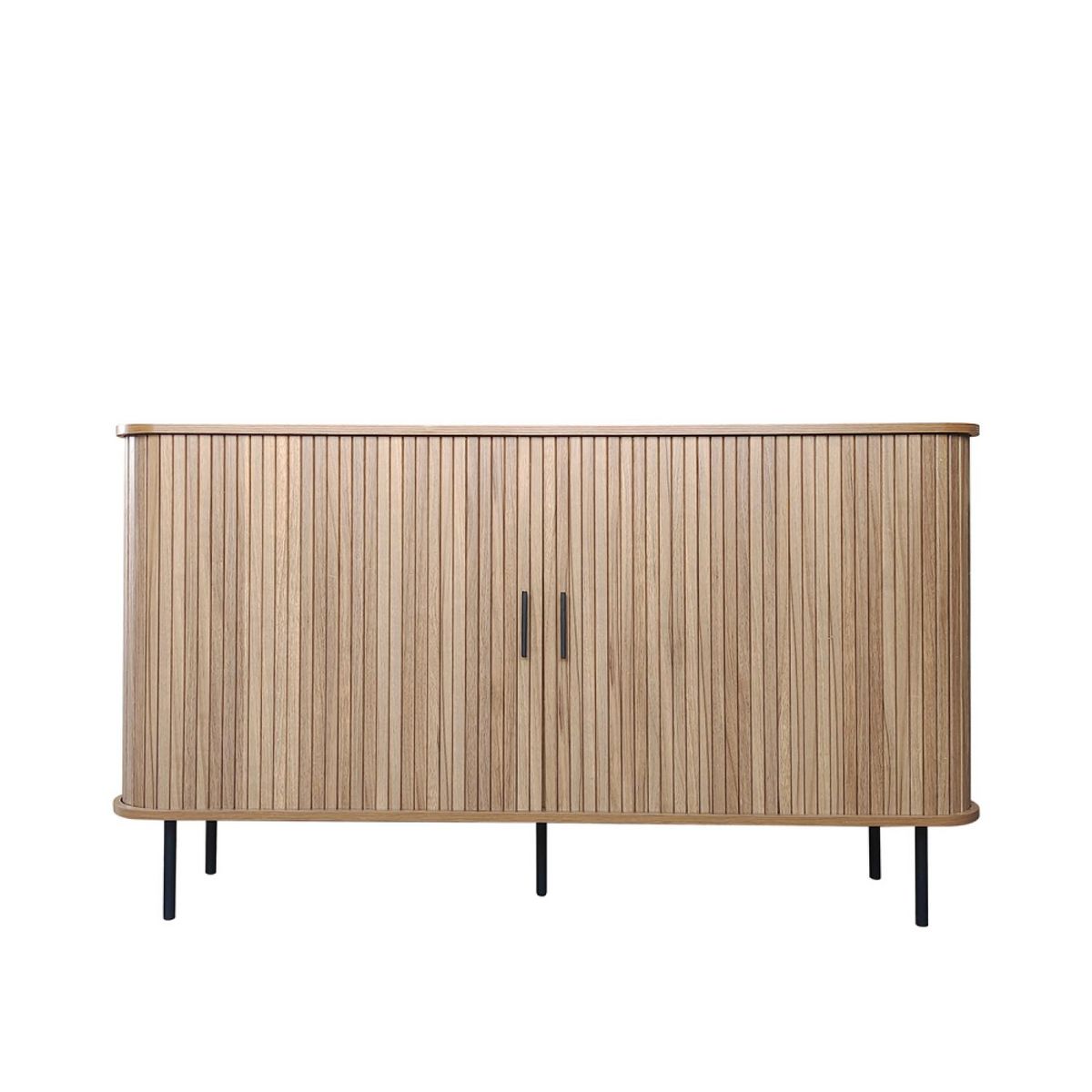 CONCEPT USINE Buffet en bois cannelé à portes coulissantes 140cm SEMARANG