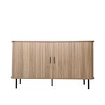 CONCEPT USINE Buffet en bois cannelé à portes coulissantes 140cm SEMARANG