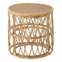 Voir la diapositive 3 : Paris Prix Lot de 2 Tables Gigognes en Rotin  Vague  50cm Naturel