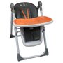BAMBISOL Chaise haute bébé multipositions Les 3 copains - Gris & orange
