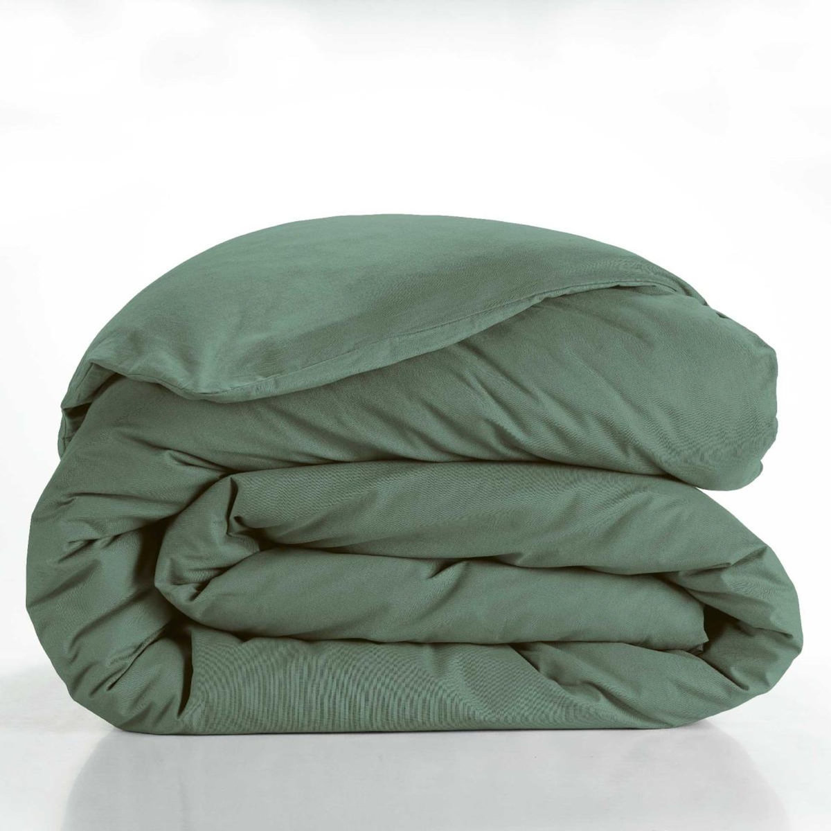 Paris Prix Housse de Couette  Lina  240x220cm Vert Cèdre
