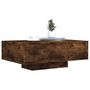 Voir la diapositive 5 : VIDAXL Table basse avec lumieres LED chene fume 85x55x31 cm