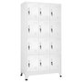 Voir la diapositive 1 : VIDAXL Armoire a casier avec 12 compartiments 90x45x180 cm