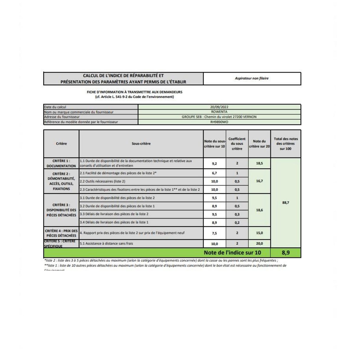ROWENTA Aspirateur balai rechargeable 25.2v bleu/gris - rh9890w0
