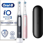 ORAL B Brosse à dents électrique iO 3 Duo Noire et Rose
