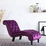 Voir la diapositive 1 : VIDAXL Chaise longue Velours Violet