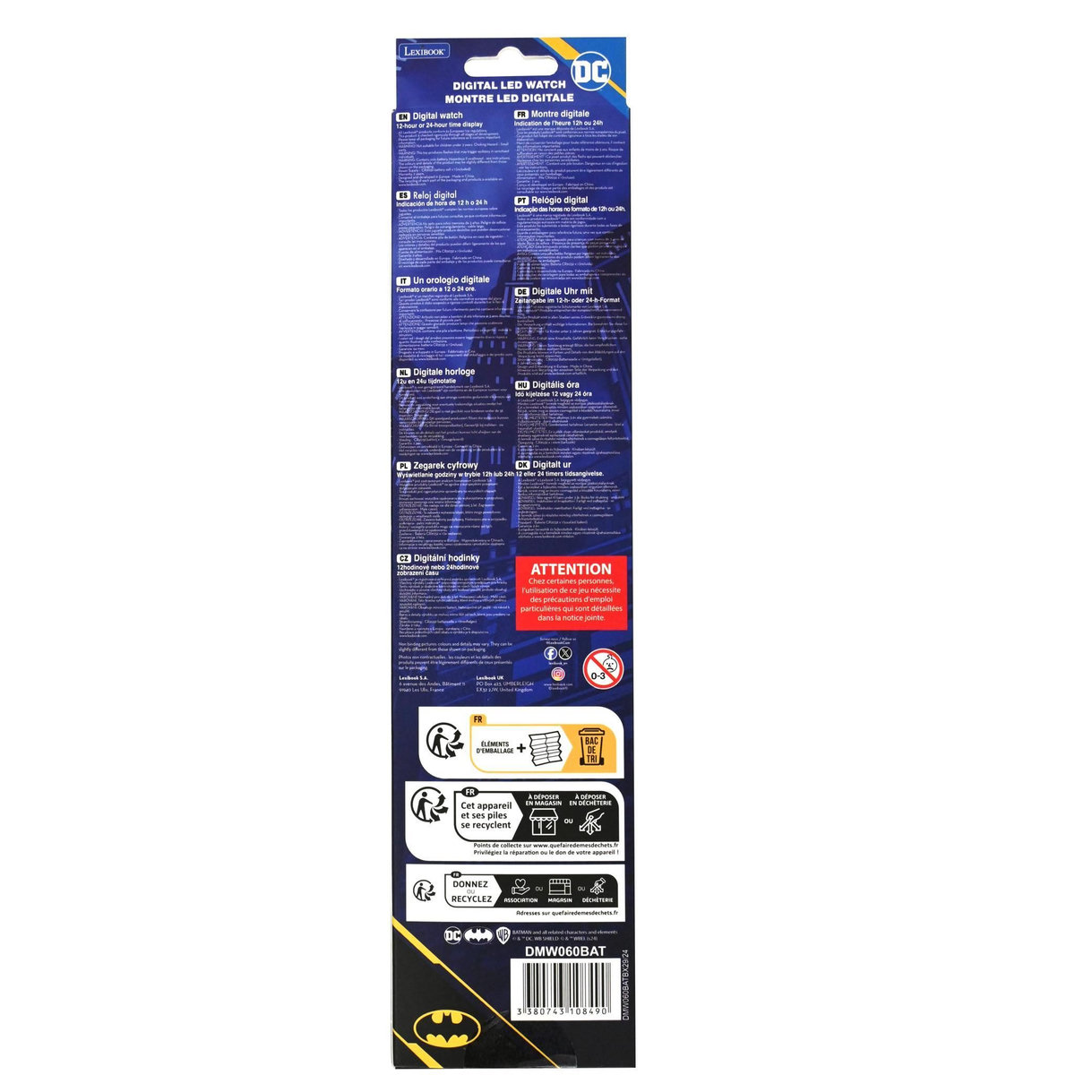 Lexibook Montre digitale LED Batman