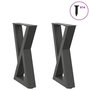 Voir la diapositive 1 : VIDAXL Pieds de table basse 2 pcs anthracite 38x(42-43,3) cm