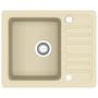 Voir la diapositive 2 : VIDAXL Evier de cuisine Granit Seul lavabo Beige