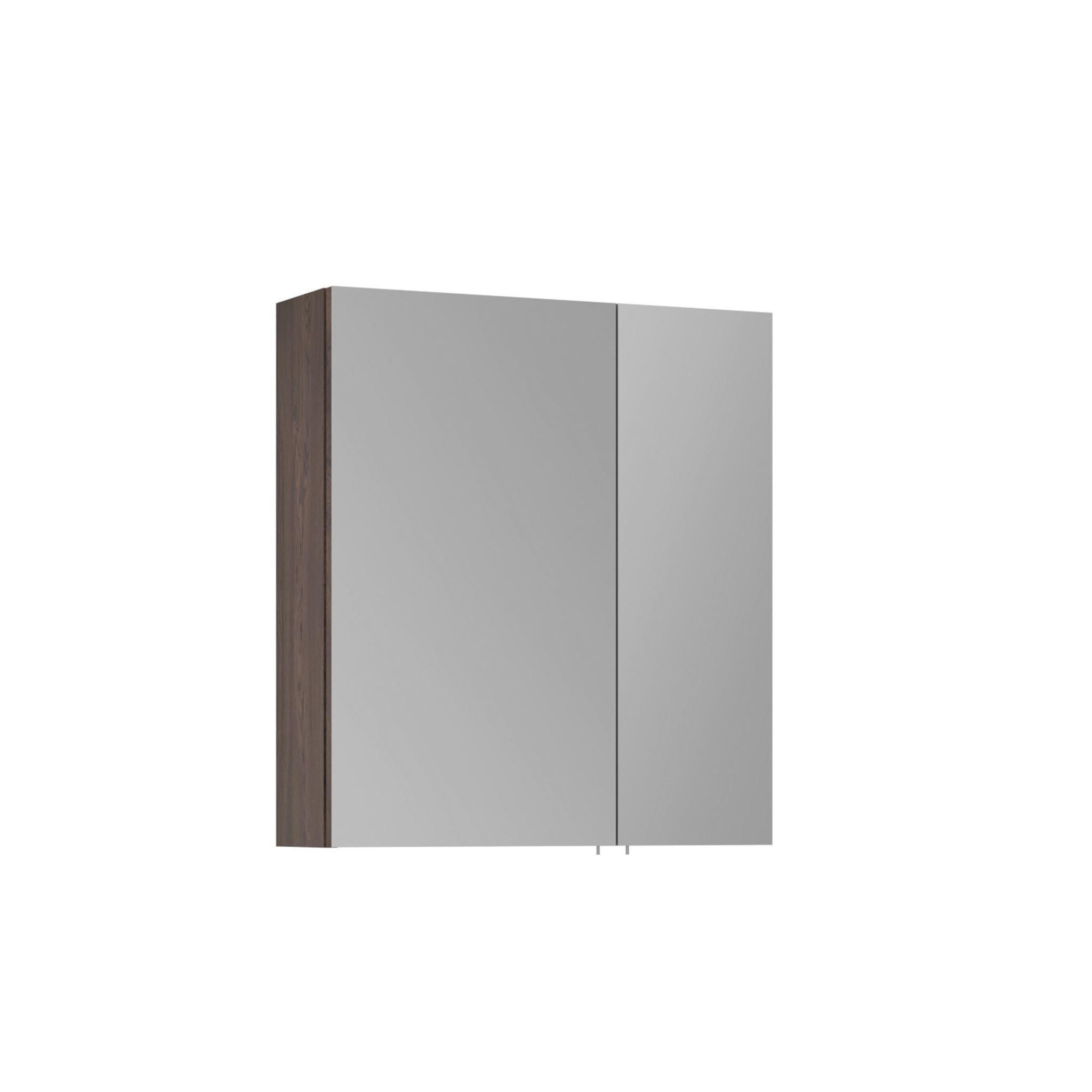 Habitat et Jardin Meuble Salle de Bain avec Miroir  Side 60  - 60 x 16 x 66 cm - Dark Walnut