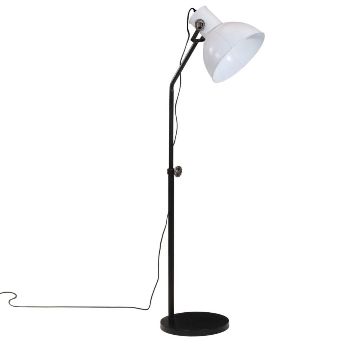 VIDAXL Lampadaire 25 W blanc 30x30x90-150 cm E27