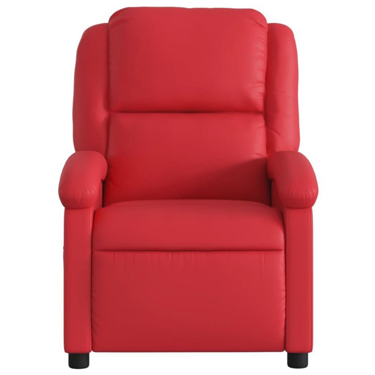 VIDAXL Fauteuil de massage inclinable rouge similicuir