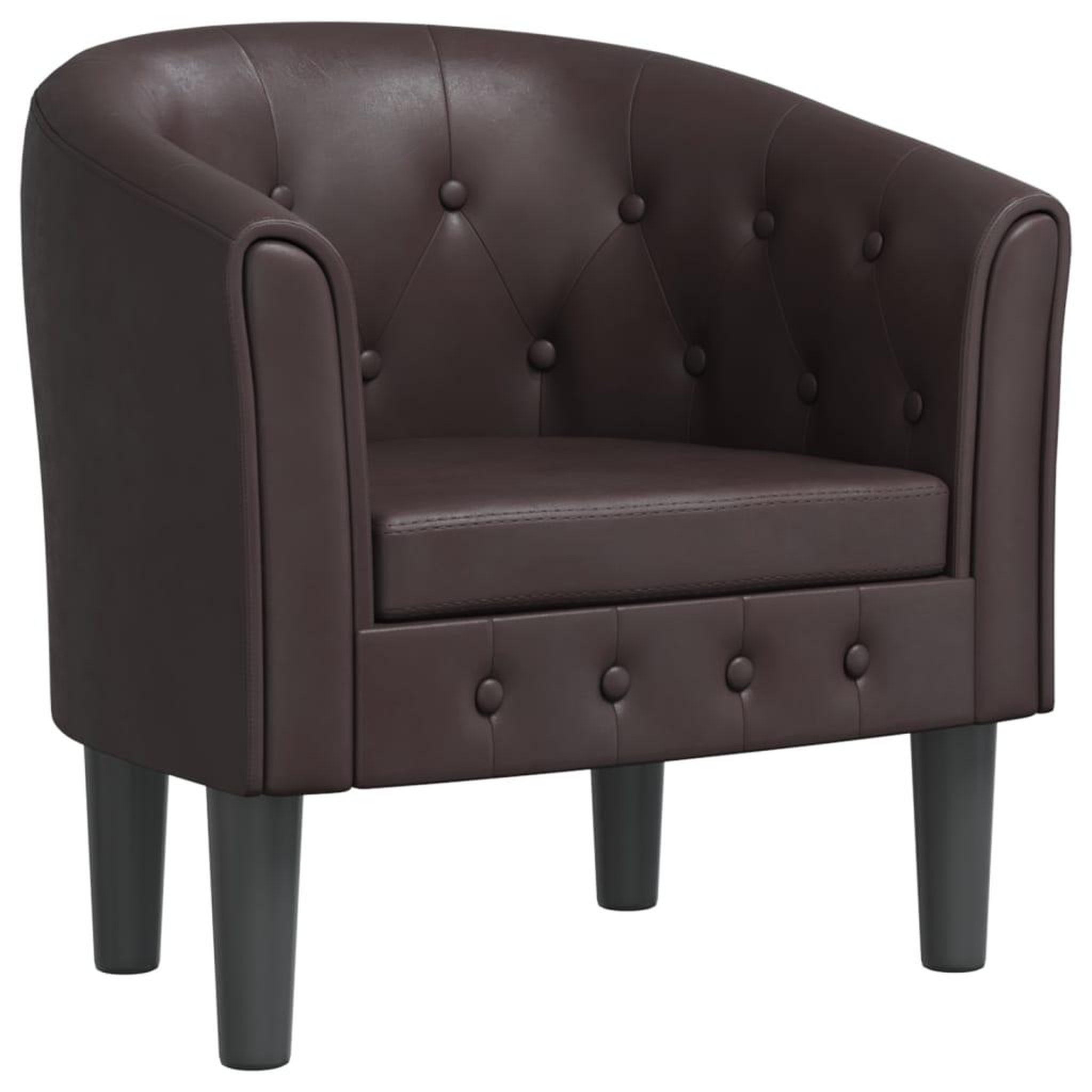 Voir la diapositive 2 : VIDAXL Chaise cabriolet marron similicuir