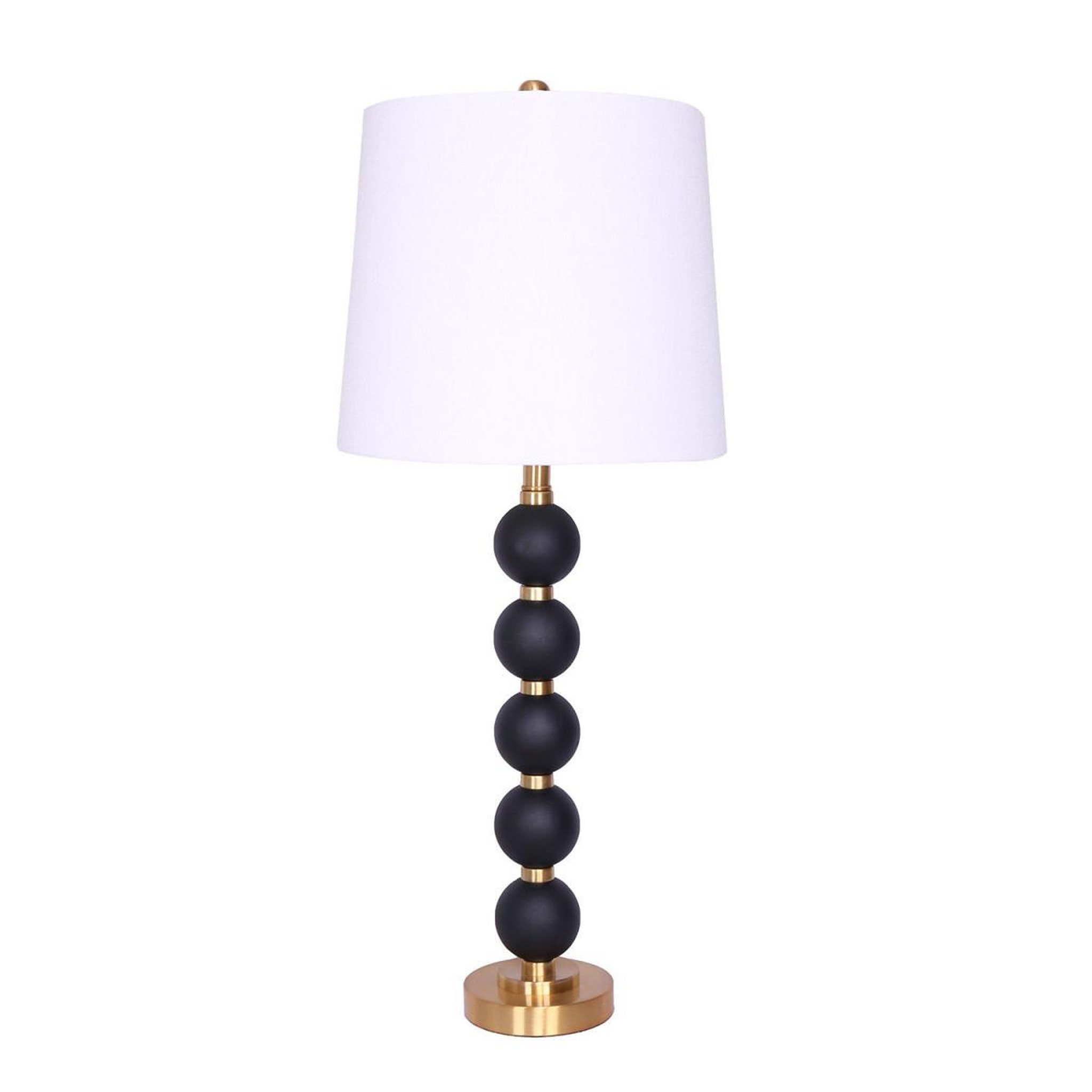 Voir la diapositive 1 : Paris Prix Lampe à Poser Design  Davina  81cm Noir & Blanc