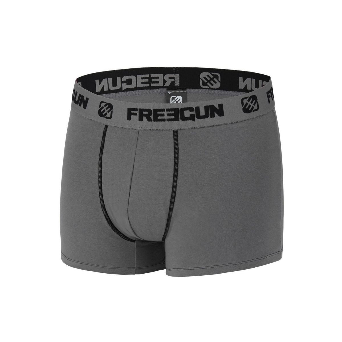 FREEGUN Lot de 4 Boxers homme coton Gris