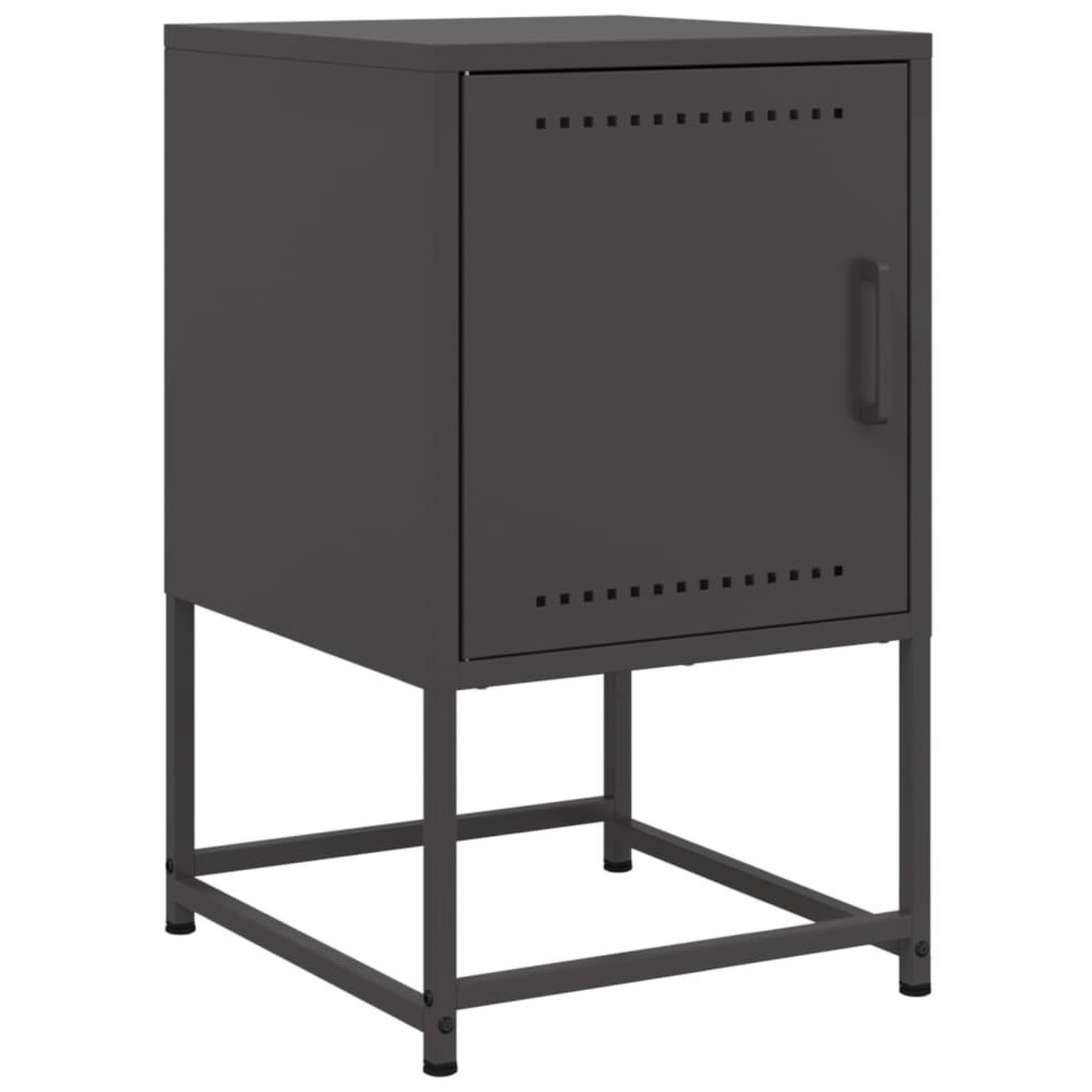 Voir la diapositive 2 : VIDAXL Table de chevet noir 36x39x60,5 cm acier