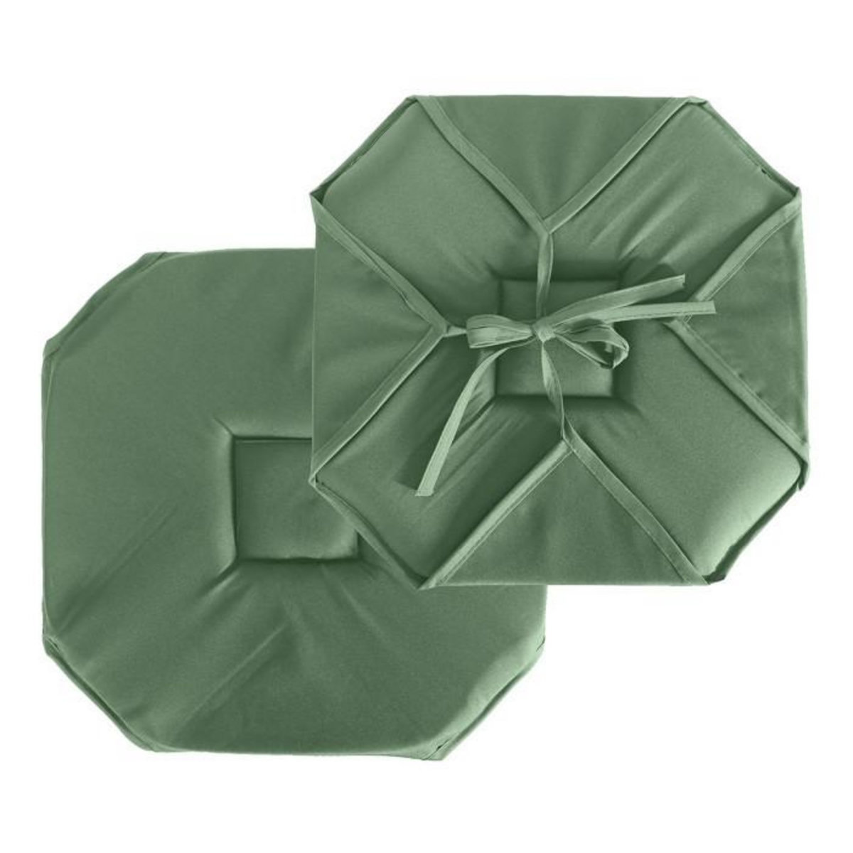 Paris Prix Galette de Chaise Uni  Basic  40x40cm Vert Argile