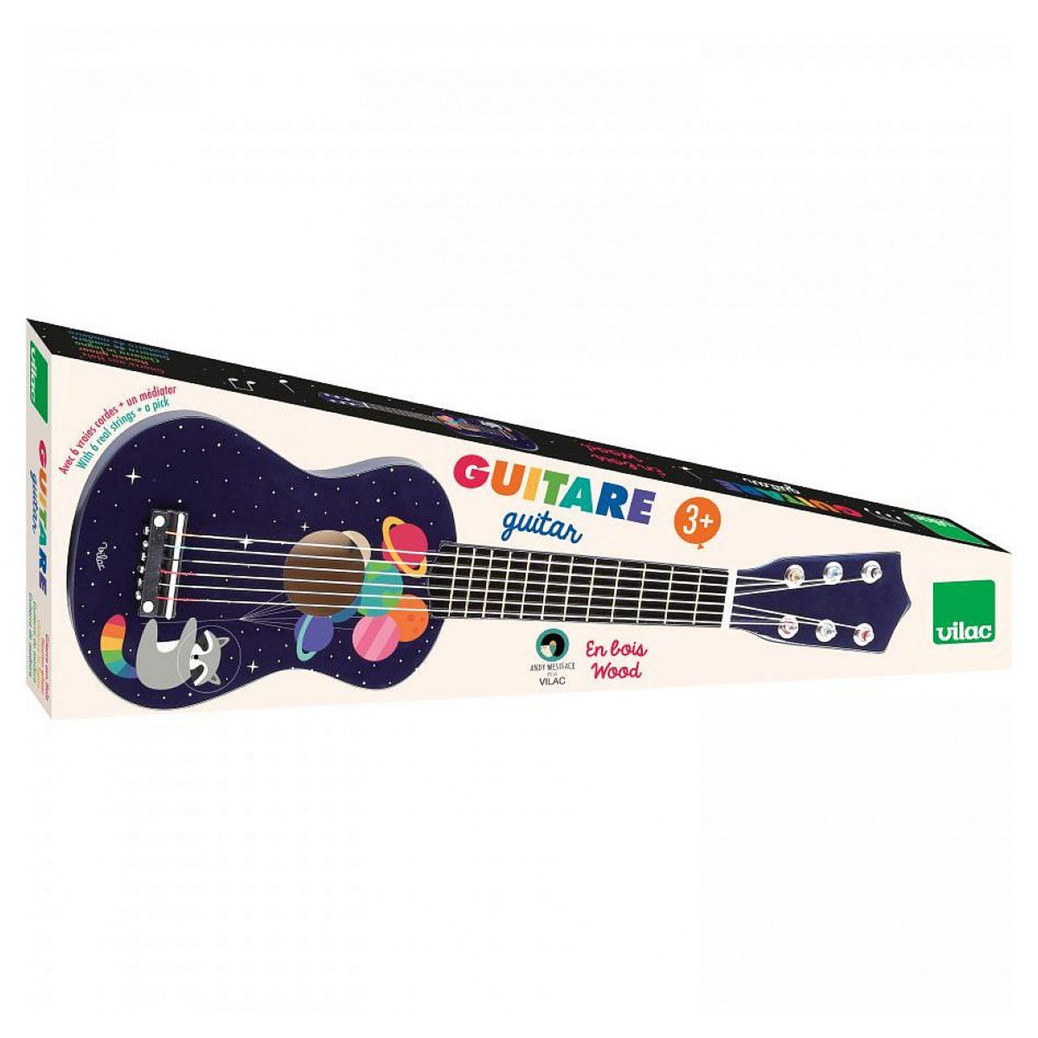 Vilac Guitare arc-en-ciel - andy westface