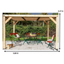 Voir la diapositive 1 : Hisense Pergola 12.20 m2 bois naturel - vt 3436 t