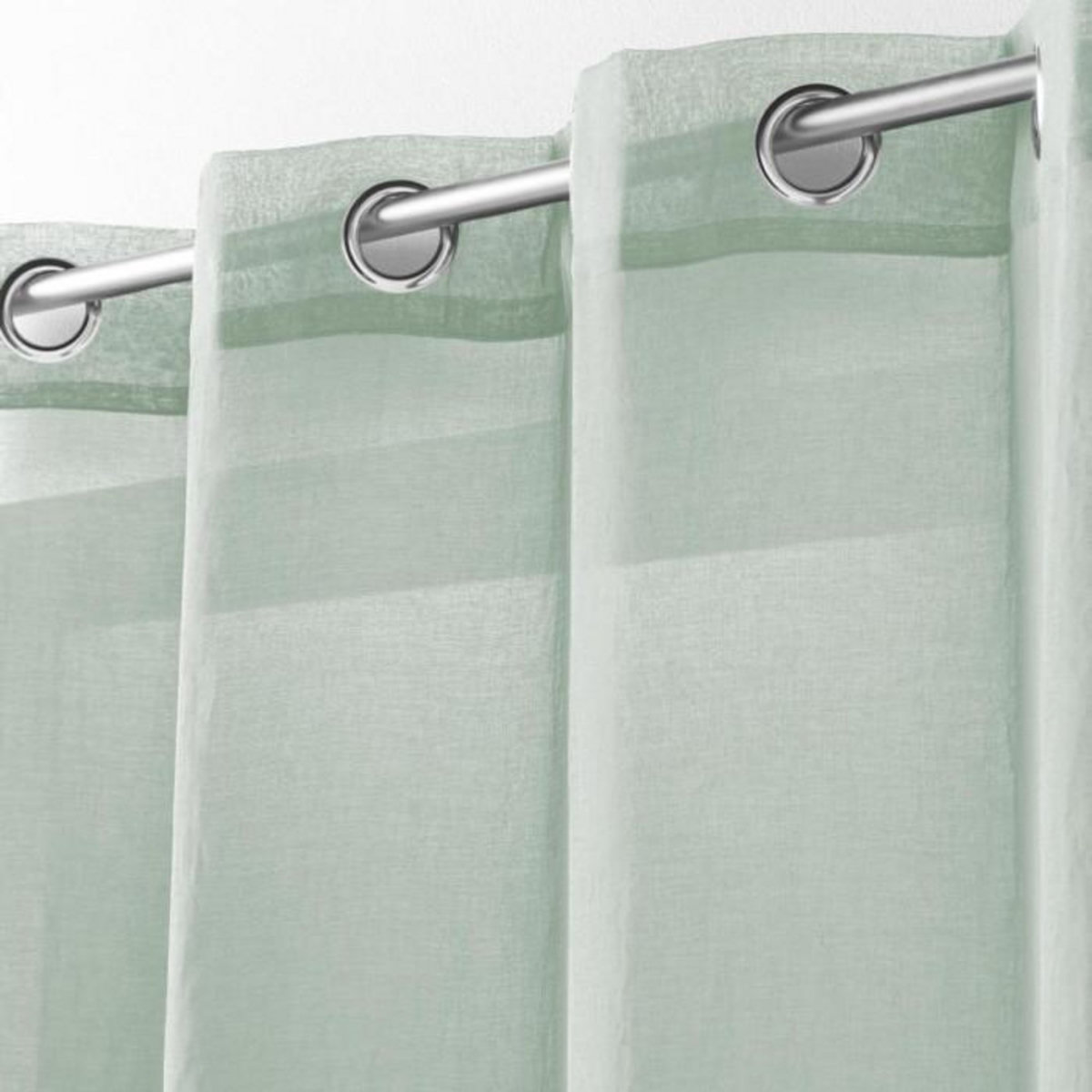 Paris Prix Rideau Voilage Étamine  Telma  140x280cm Sauge