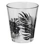 Voir la diapositive 2 : SECRET DE GOURMET Lot de 6 Gobelets en Verre  Palme  33cl Noir