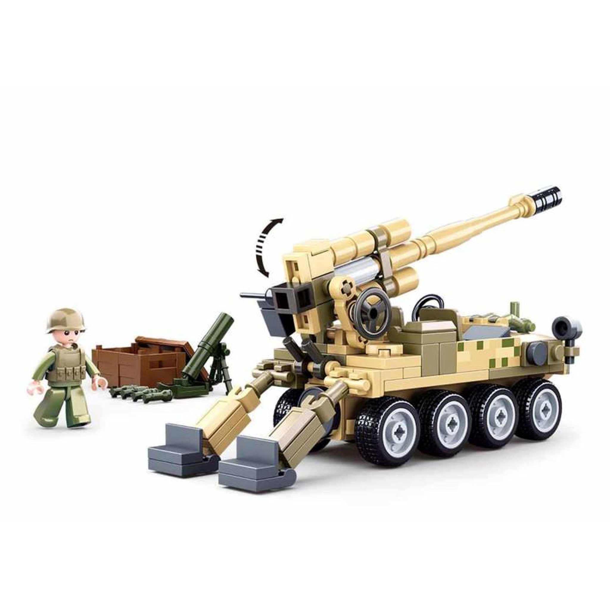 Voir la diapositive 3 : Sluban Sluban 8x8 Mobile Cannon
