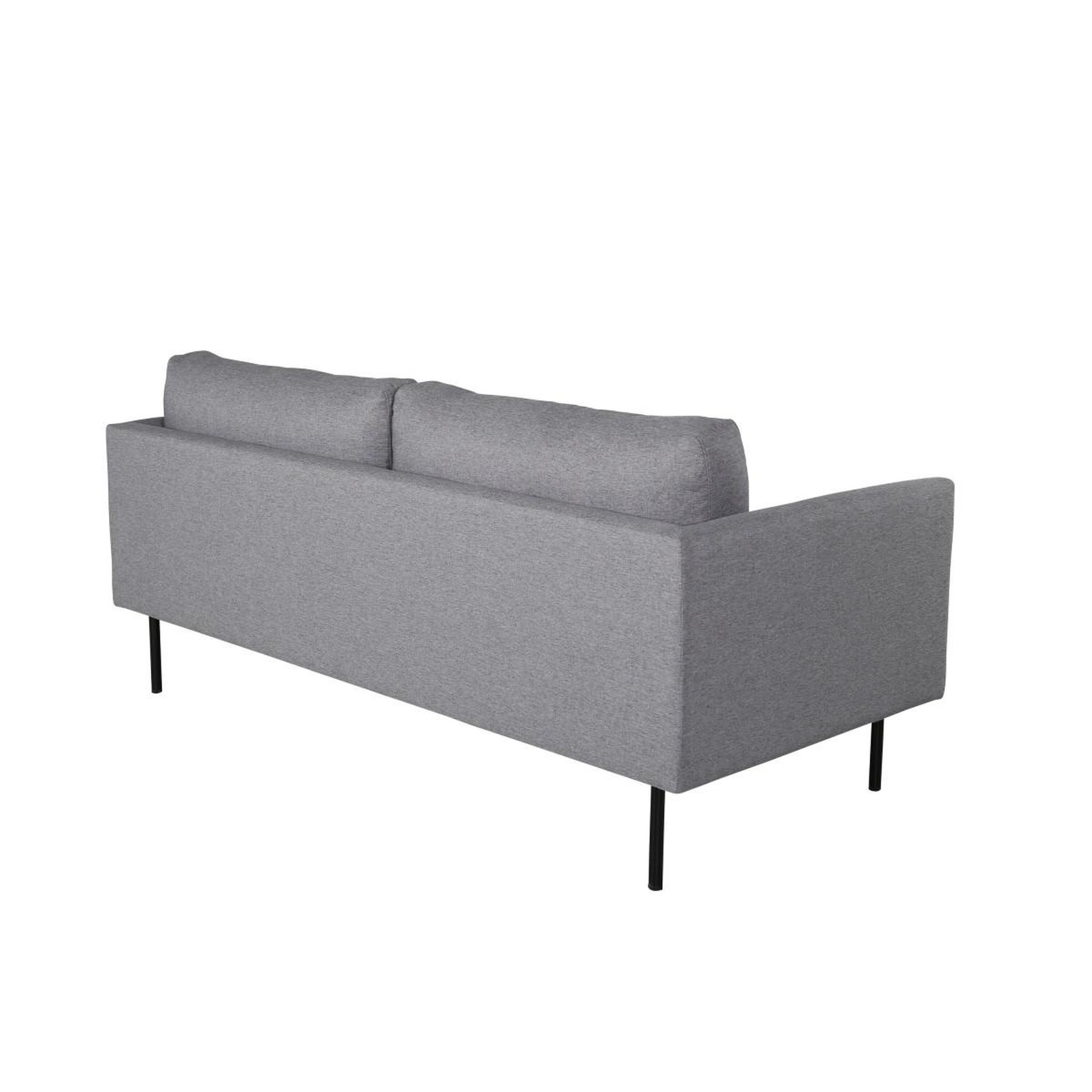 Voir la diapositive 4 : Paris Prix Canapé 2 places en tissu  zoom  180cm gris