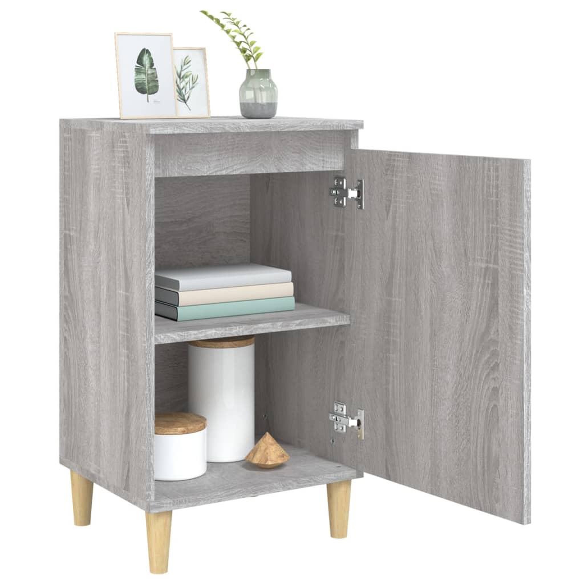 Voir la diapositive 4 : VIDAXL Tables de chevet 2 pcs sonoma gris 40x35x70cm bois d'ingenierie