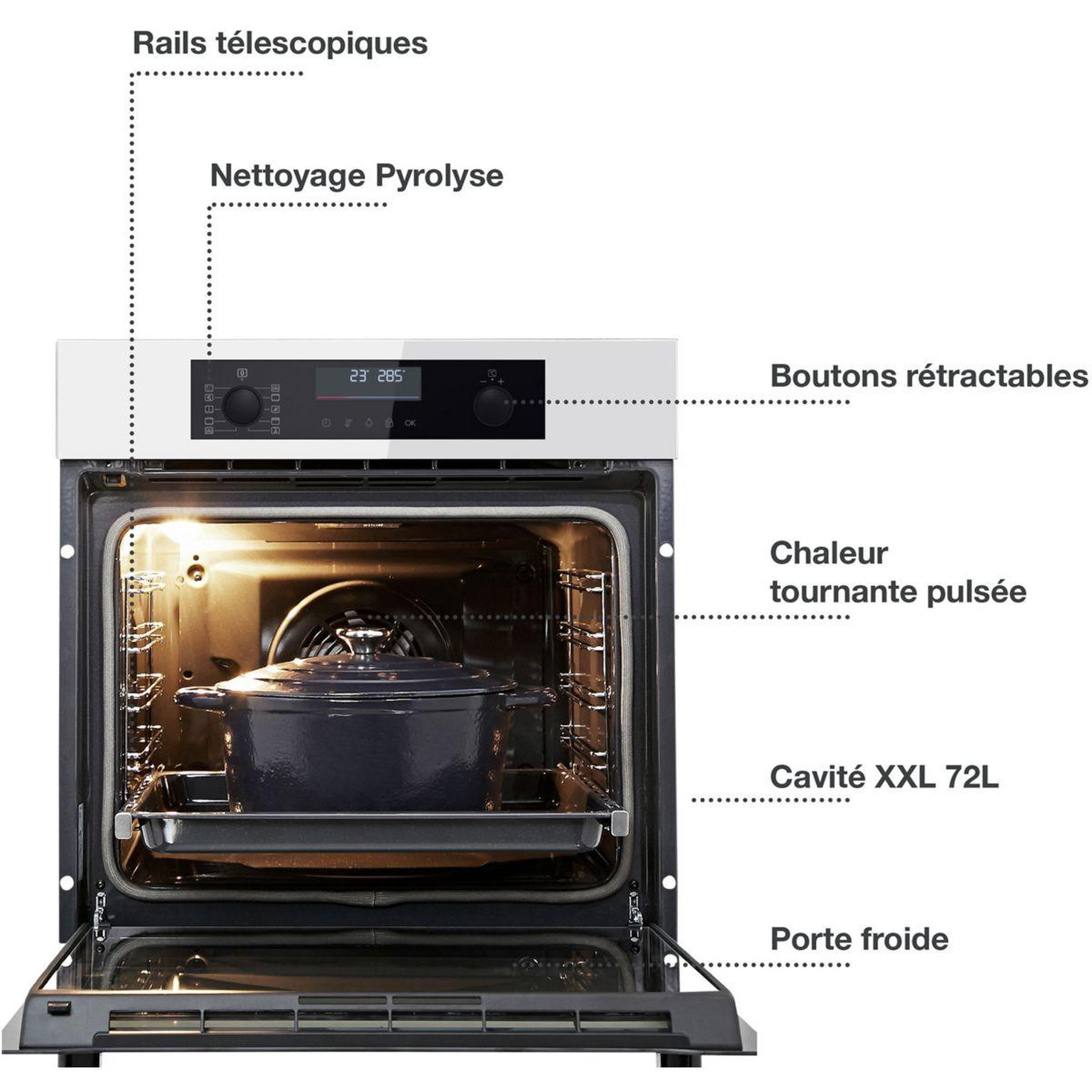 Voir la diapositive 2 : ESSENTIEL B Four encastrable efmp 105b2