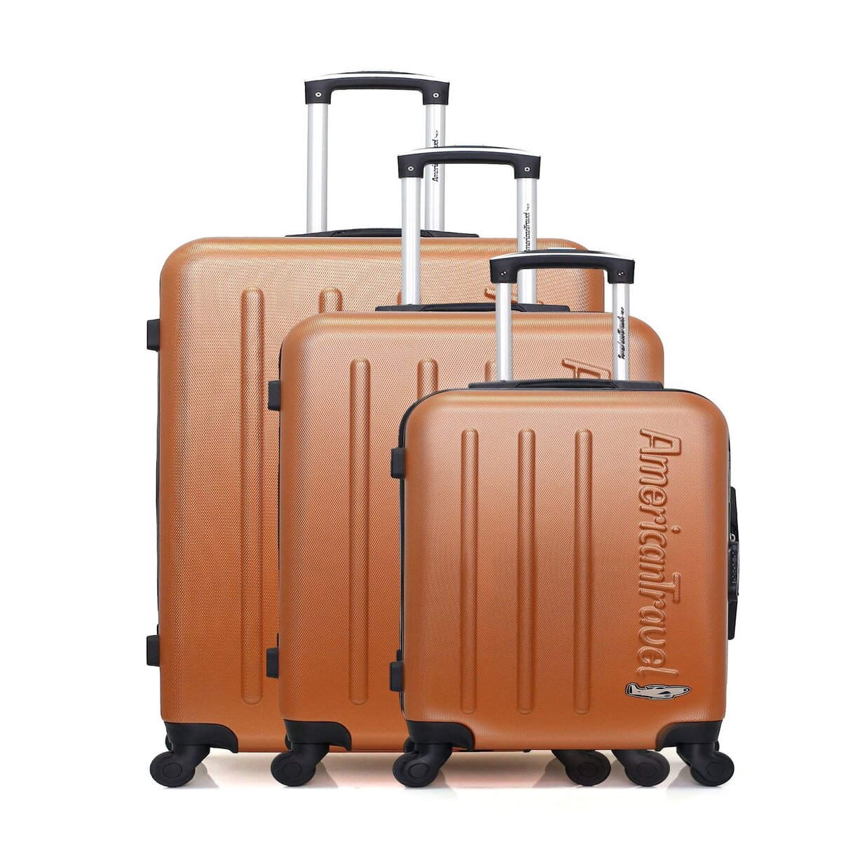 AMERICAN TRAVEL AMERICAN TRAVEL - Set de 3 Valises BRONX 75 cm 4 Roues