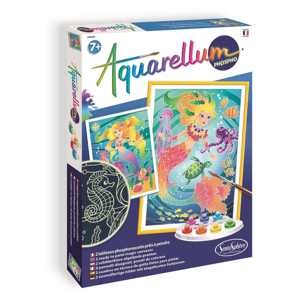 CREATION VERONIQUE DEBROISE Aquarellum Phosphorescent-Thème Sirènes