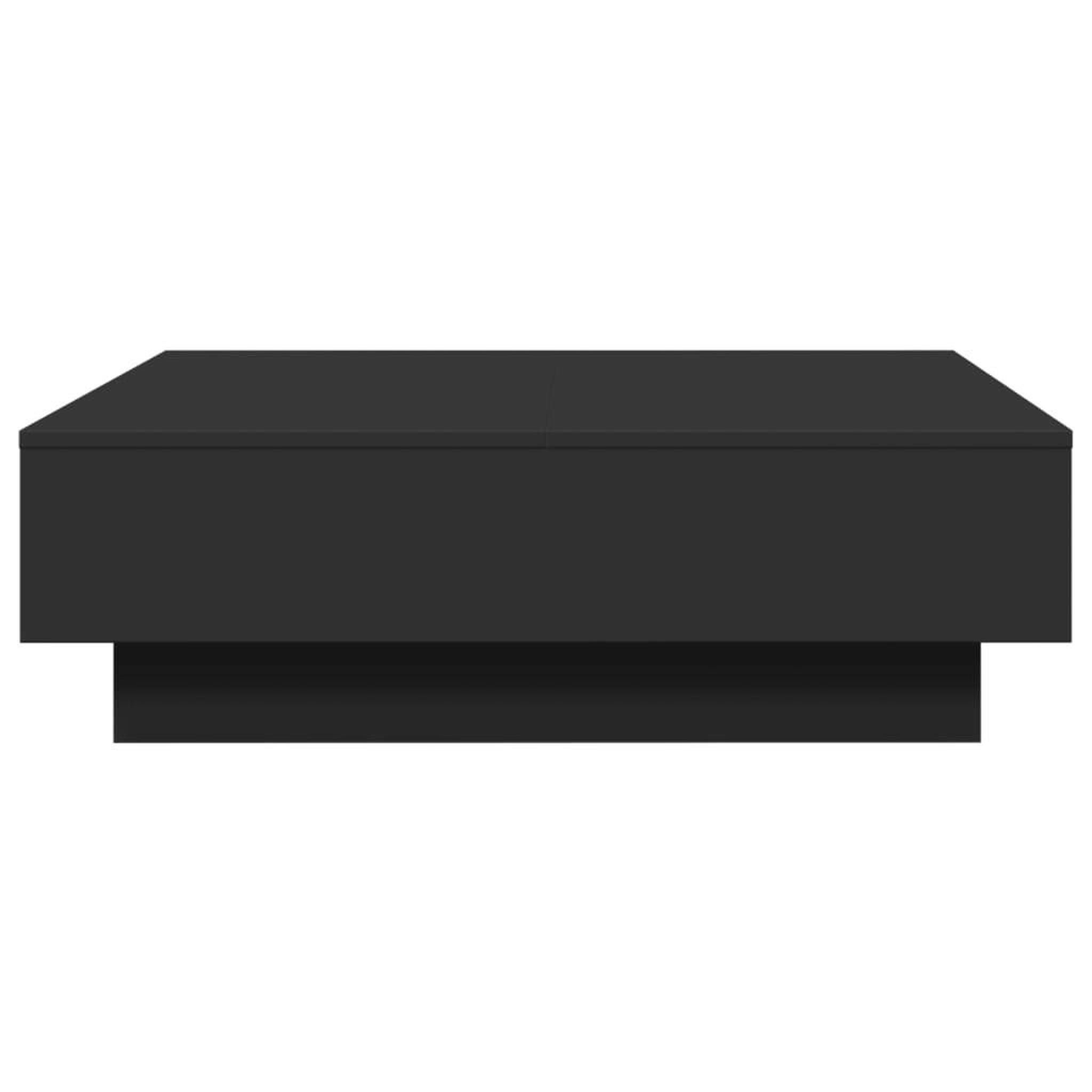 Voir la diapositive 5 : VIDAXL Table basse Noir 90x90x28 cm Agglomere