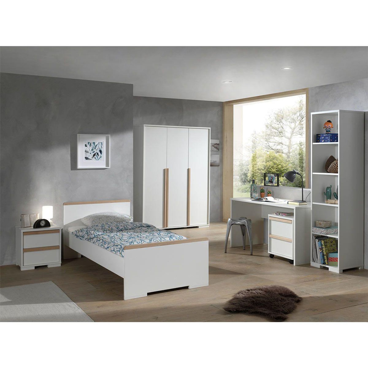Paris Prix Chambre Complète Enfant 6P  London  Blanc