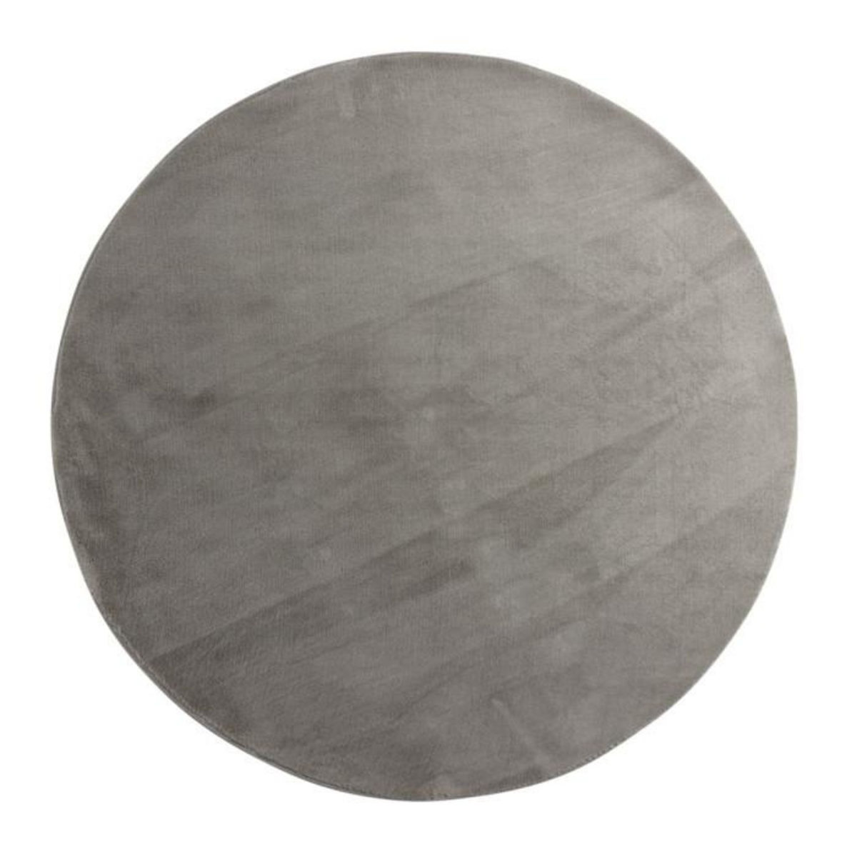 Paris Prix Tapis Rond Uni  Blanca  200cm Gris Clair