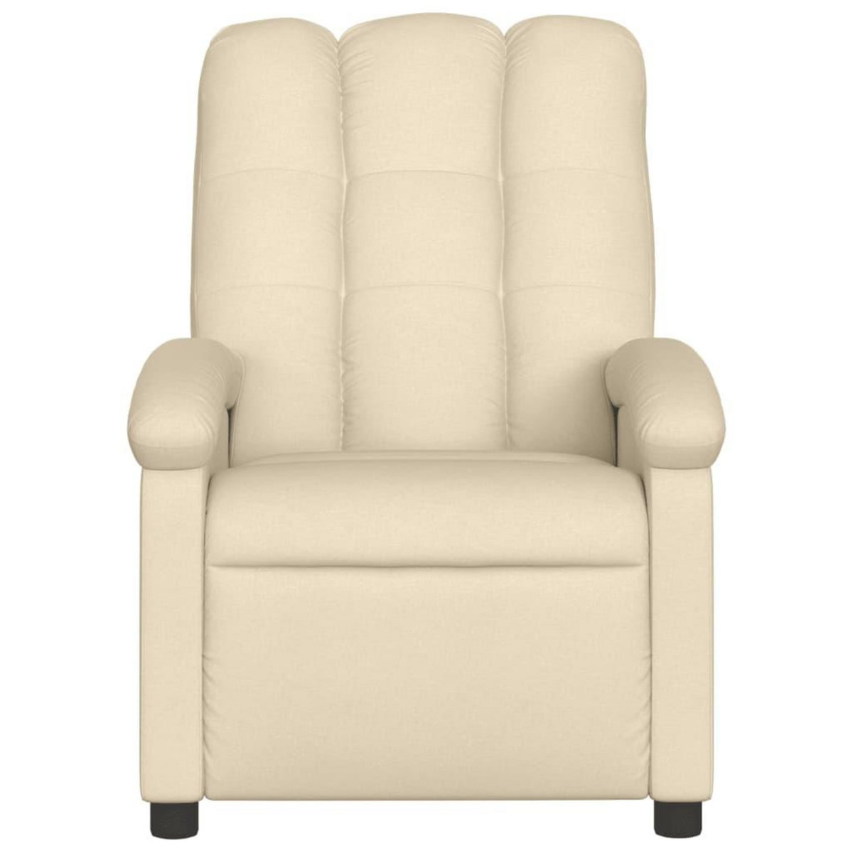 VIDAXL Fauteuil inclinable Creme Tissu