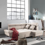 Voir la diapositive 2 : BEST MOBILIER Linea - canapé d'angle droit convertible - 5 places - avec têtières