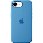 APPLE Coque iPhone 16e silicone Bleu d'hiver