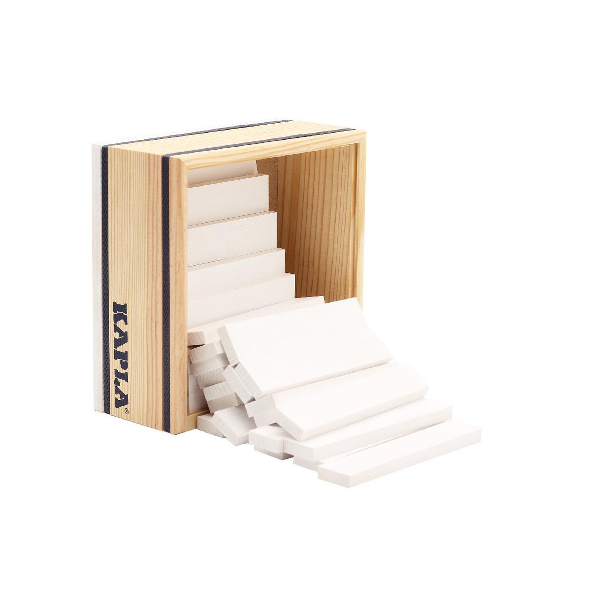 Voir la diapositive 2 : Kapla Carré 40 planchettes  - Blanc