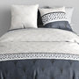 Voir la diapositive 2 : ATELIER DU COTON Housse de couette 240x220 + 2 taies en coton 57 fils