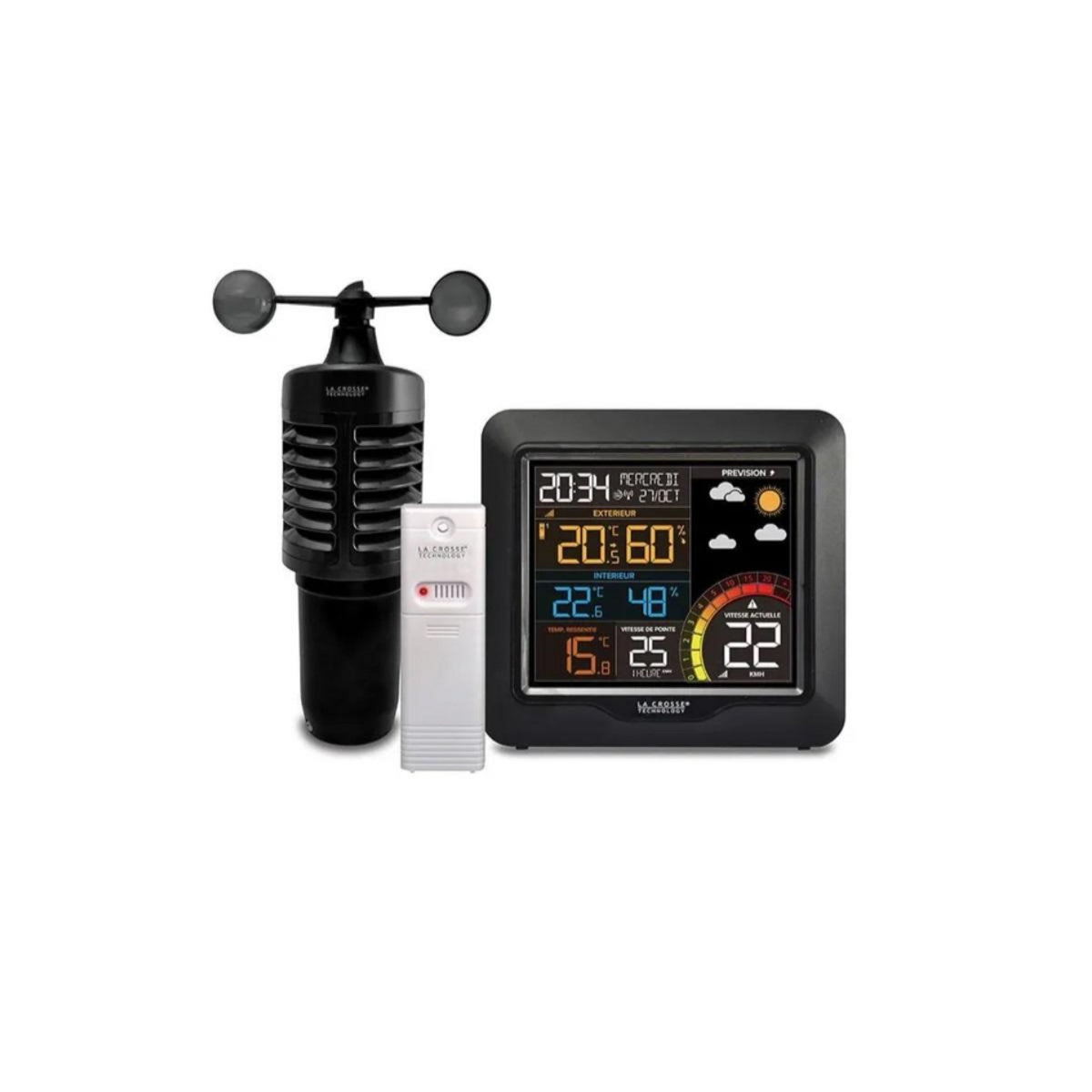 La crosse technology Station météo blanc/noir - WS6861-BLA