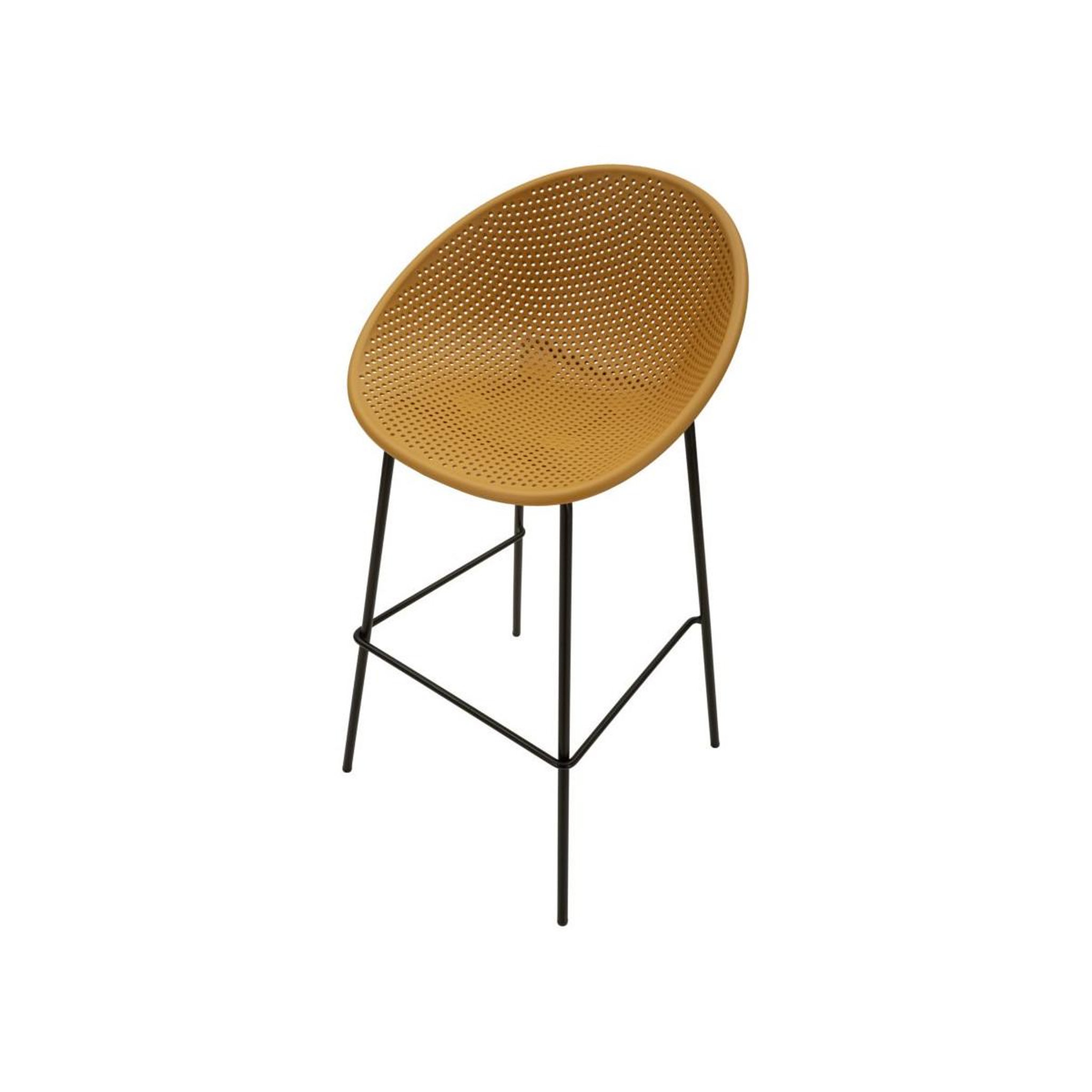Voir la diapositive 5 : Paris Prix Lot de 2 tabourets de bar  ibiza  98cm moutarde