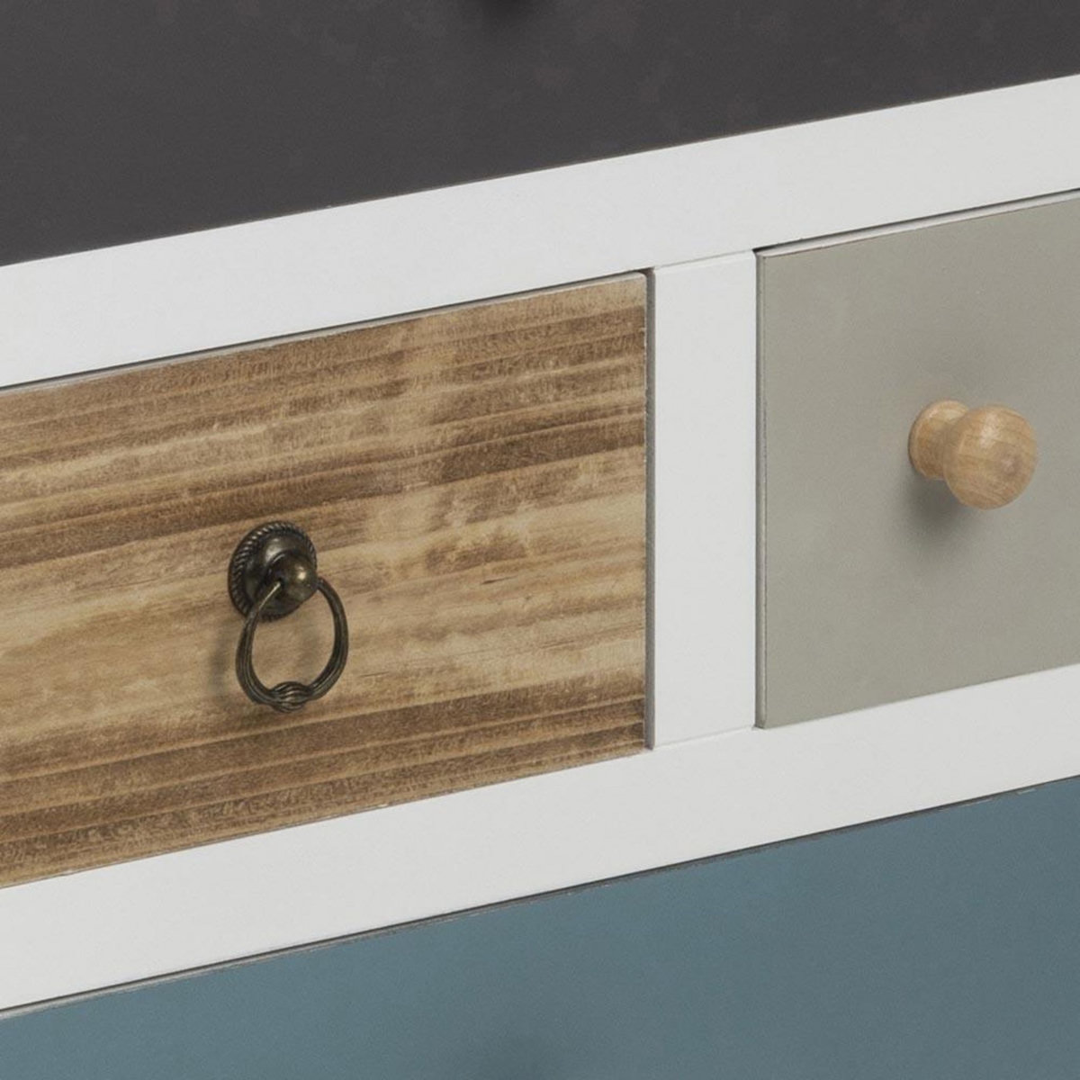 CONCEPT USINE Table de chevet 4 tiroirs multicolore DRAWER