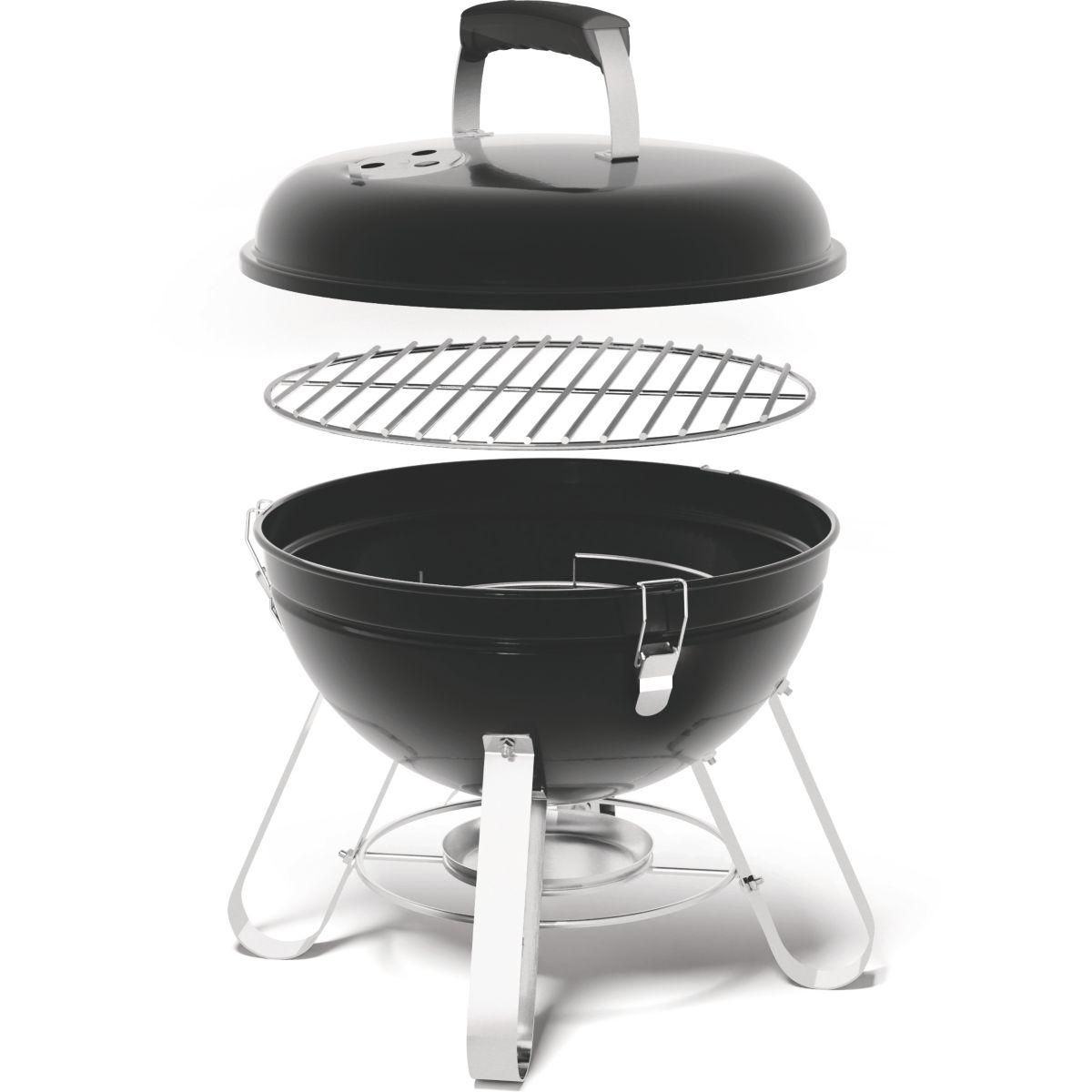 NAPOLEON Barbecue charbon Kettle Premium nomade noir à poser 37 cm