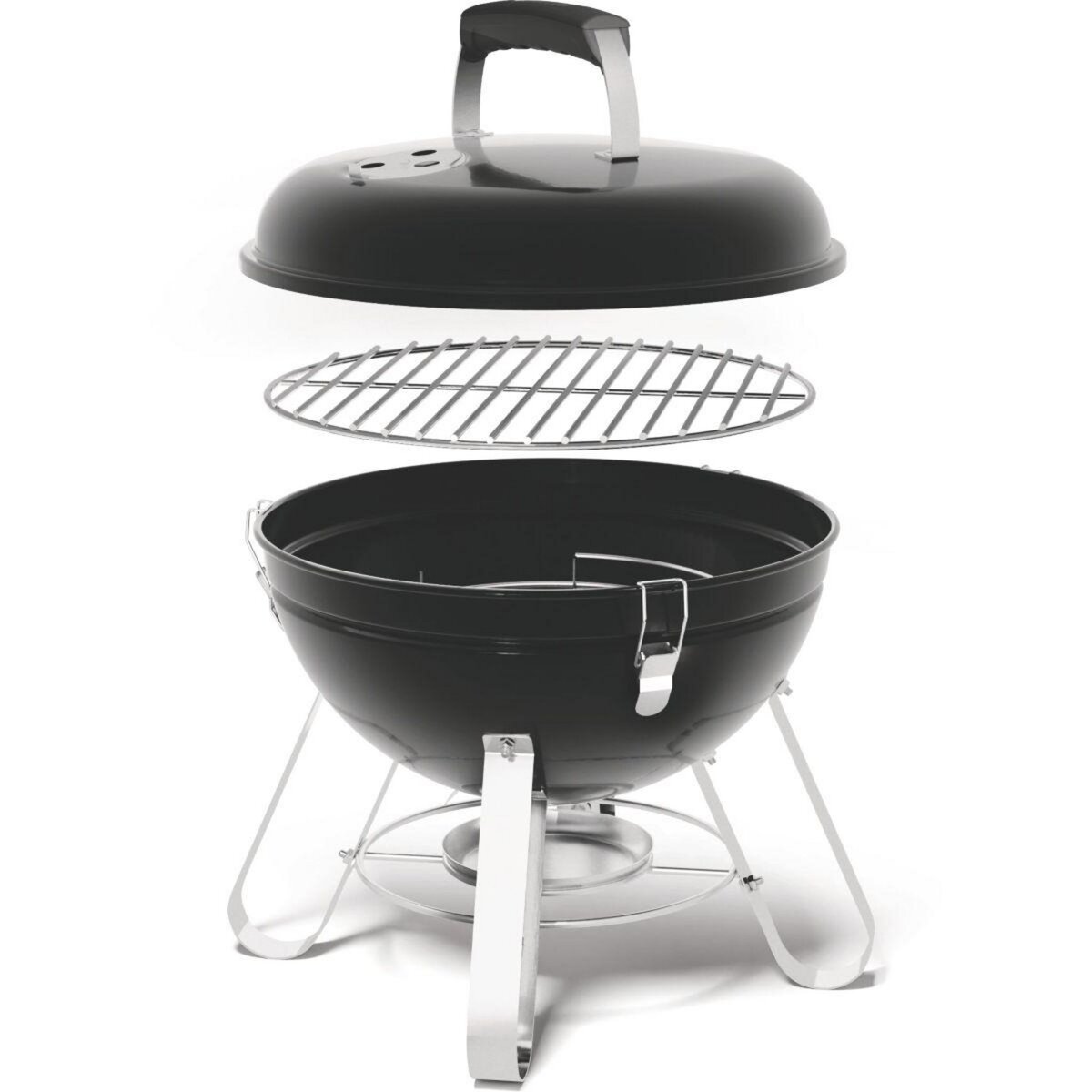 NAPOLEON Barbecue charbon Kettle Premium nomade noir à poser 37 cm