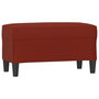 Voir la diapositive 2 : VIDAXL Banc Rouge bordeaux 70x35x41 cm Similicuir