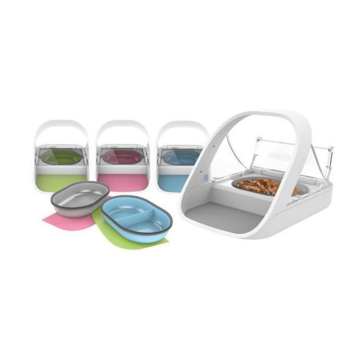 GENERIQUE SUREFEED Distributeur de nourriture a puce electronique blanc pour chat et chien - pour croquettes ou alimentation humide