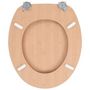 Voir la diapositive 5 : VIDAXL Siege de toilette avec couvercle MDF Design bambou